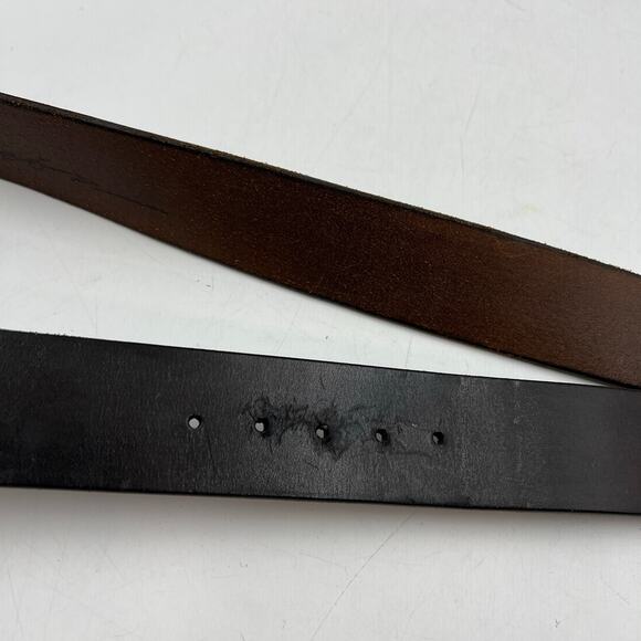 Chacon Brown Leather Belt Native American Beaded Belt 31 main image 5